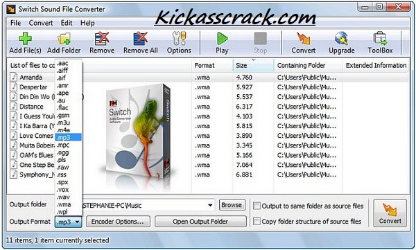 Switch Audio File Converter 11.06 Crack + Activation Key Download 2023