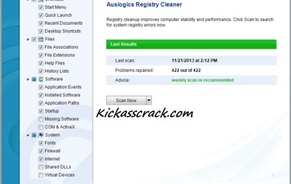 Auslogics Registry Cleaner Pro Crack 10.8.0.1248 With + Full License Key Free Download (2022)